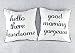 Set of 2 Mr and Mrs Home Decor Black White Husband Wife Throw Pillow Cover Cushion Case - 18 "X18 "