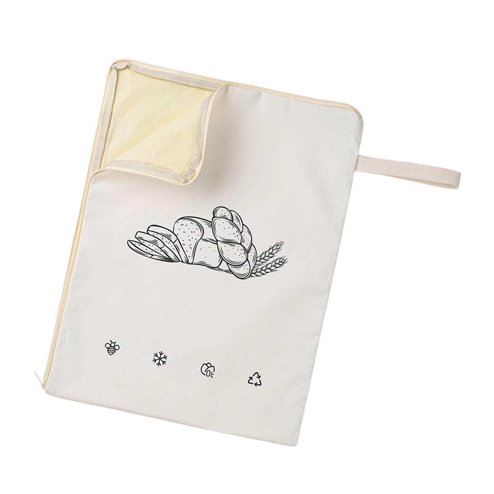 Kaeltsyn White Multipurpose Bees Wax Coated Bag Food Storage Organiser For Sourdough Bread Kitchen Solution Recyclable Beekeeping Food Bags