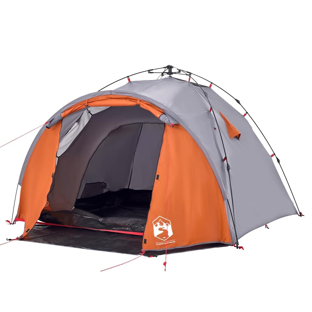 Carpa exterior verde impermeable con sistema de liberación rápida, T-poliéster, ligera y portátil para aventuras de camping
