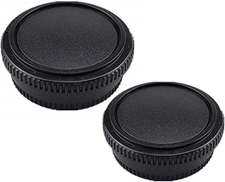 FD Body Cap & Camera Rear Lens Cover Compatible with for Canon FD FL Mount 35mm SLR Film Camera Lens Such as F1 FTB TLb T90 T80 T70 T60 AL-1 AE-1 F-1 AV-1 at-1 etc
