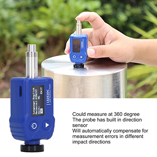 Yunseity Leeb-HäRteprüFgeräT FüR HL HV HN HB HS HRA HRC, 170 Bis 960 HLD Durometer Tester, DC-SchlaggeräT, FüR Eisen-Kupfer-Edelstahl Usw