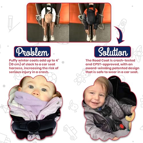 ONE KID The Road Coat Down | Car Seat Safe Winter Jacket | Crash Tested | Unisex | 12 Months-8 Years4