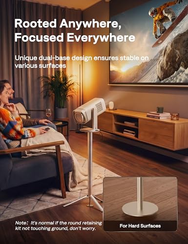 Image of Aurzen PowerBase Stand for Boom Air /D1R air /D1 air and Other Projectors | 2-in-1 Power Bank with 25000 mAh Large Capacity Battery, 2H Playtime, Flexible & Portable for Outdoor, Home, Travel, etc