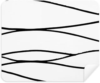 Irregular Line Texture Cleaning Cloth Screen Cleaner 2pcs Suede Fabric