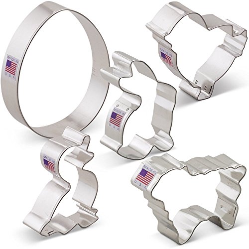 Ann Clark Easter 5-Pc. Cookie Cutter Set, Made in USA,