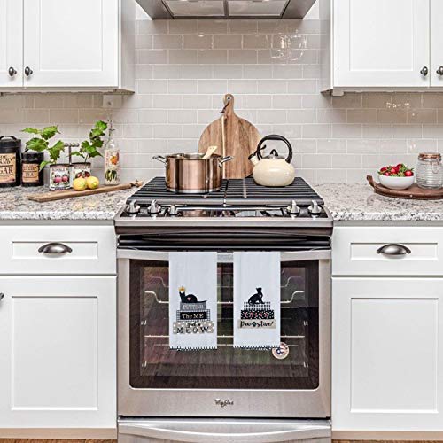 18Th Street Gifts Cat Kitchen Towels, Set Of 3 Embroidered Dish Towels And Dishwasher Magnet - Cat Kitchen Accessories #TOP5