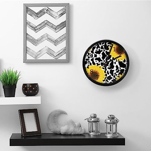 Horloge murale à quartz silencieuse de haute précision au design rustique chic