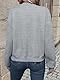 RUISHH Damen Langarm Jacke Casual Bomberjacke Baseball Jacke Reißverschluss Leichte Übergangsjacke Grau L