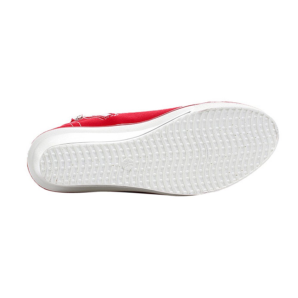 PADGENE Baskets Mode Compensés Montante Sneakers Tennis - Scarpe Casuel in tela da donna