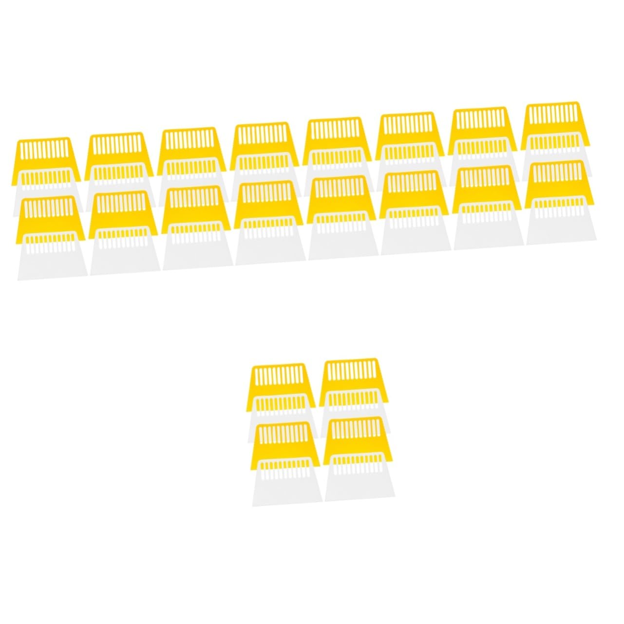 MAGICLULU 5 Sätze Schaber Teig Bank Schälen Abisolierzangen Kuchen Ravioli- Schere Gebäck Docker Teighacker Pizzaschneiderrad Knisterschneider Seitenschneider Plastik 8 Stück * 5