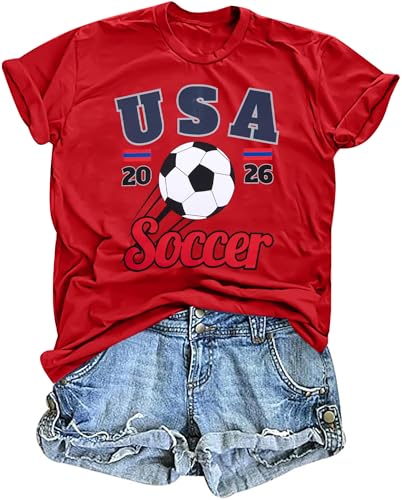 BANGELY Soccer Cup 2026 Shirt Women USA Football Match