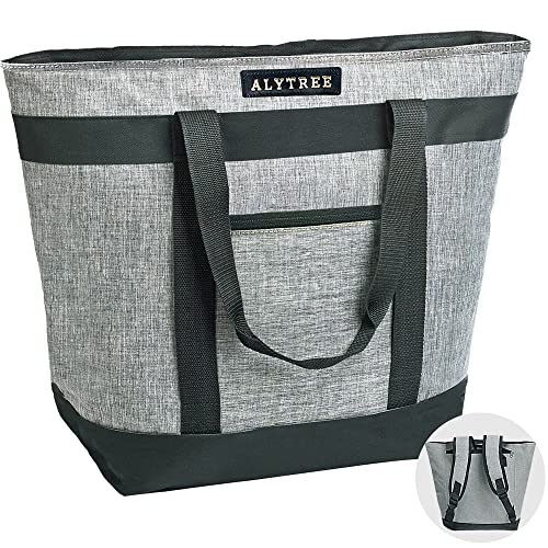 Large Insulated Grocery Bags Cooler Bag, 2 in 1 Cooler Tote / Cooler