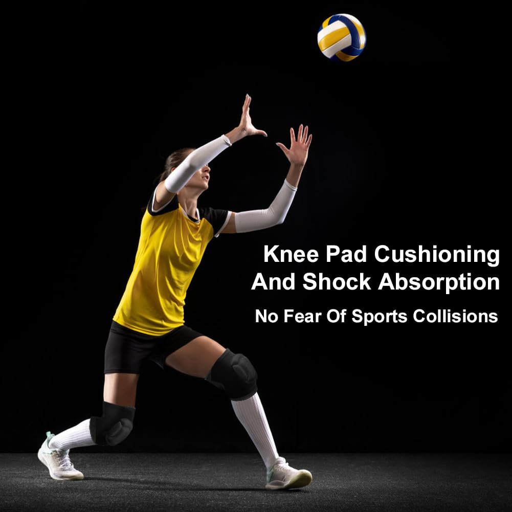 flintronic Genouillères de Protection 20 MM Épais Éponge Antidérapant pour Danse Volleyball Yoga Football Course
