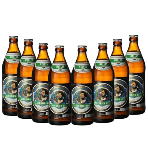 Augustiner Helles German 8 x 500ml Bottles | 5.2% ABV | Authentic Bavarian Helles from Munich