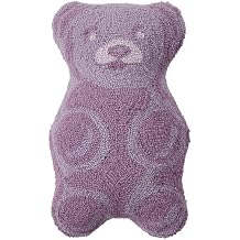 Peking Handicraft Shaped Gummy Bear Blown in Filled Hook Pillow, 18-Inch, Purple