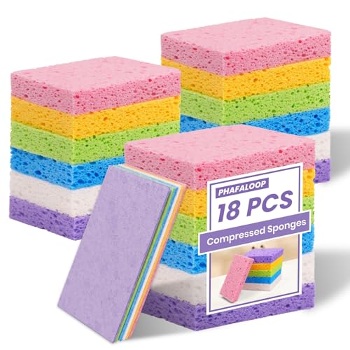 10 Best Cellulose Sponges That Make Cleaning a Breeze 6 18 Pack Compressed Kitchen Cleaning Sponges