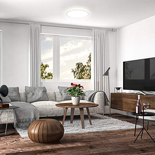 B.K.Licht LED Ceiling Light, 3 Levels Dimming, Built-in LED Board, 4000K Neutral White, Ultra-Flat, Memory Function, Indirect Ceiling Backlight, Modern Ceiling Panel - Image 9