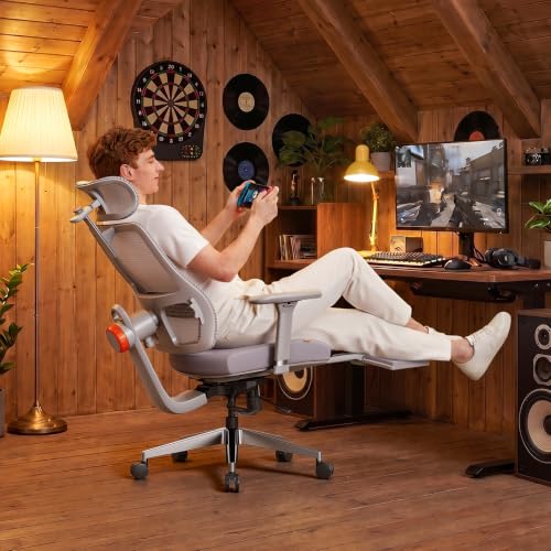 Image of Newtral Ergonomic Office Chair - Home Office Desk Chair with Adaptive Lumbar Support, with Footrest, 4D Armrest, Adjustable Seat Depth & Height