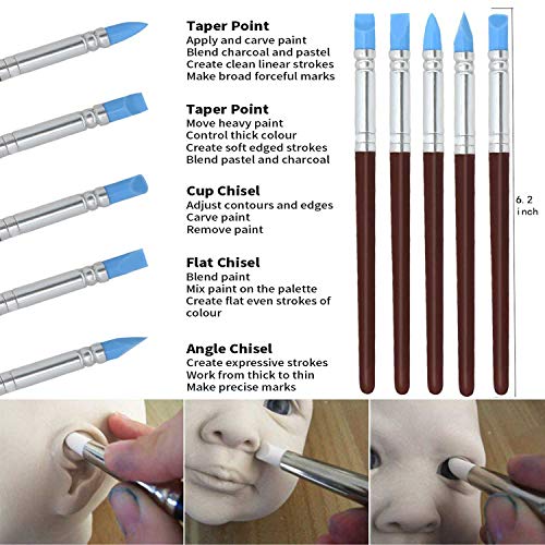 Polymer Clay Tools,Augernis 19Pcs Modeling Clay Sculpting Tools With Plastic Case For Kid's After School Pottery Sculpture Classes,Cake Fondant Decoration,Clay,Ceramics Artwork #TOP3