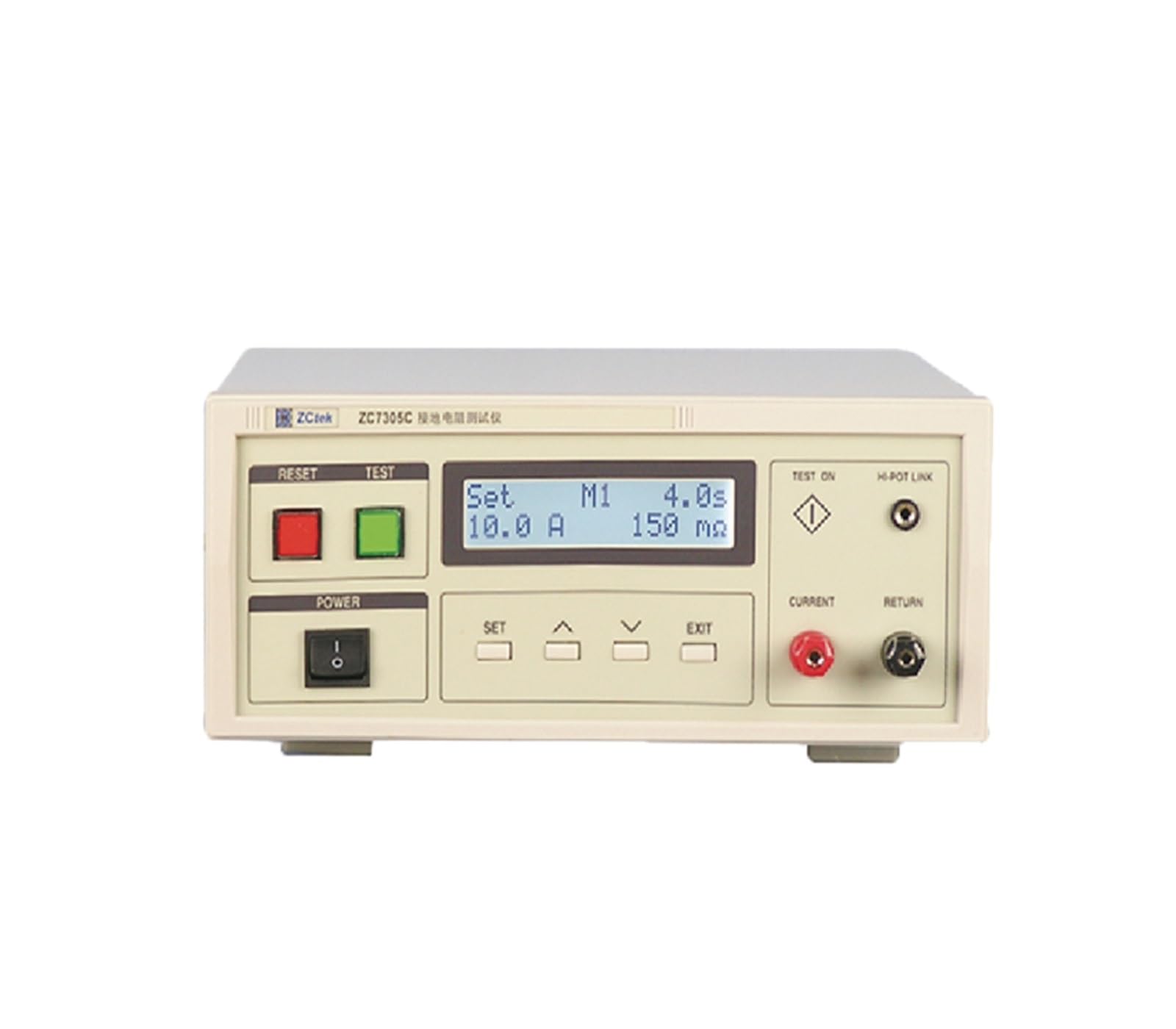 ZC7305C tester rezystancji uziemienia, sprzęt do testowania bezpieczeństwa elektrycznego, dokładny pomiar