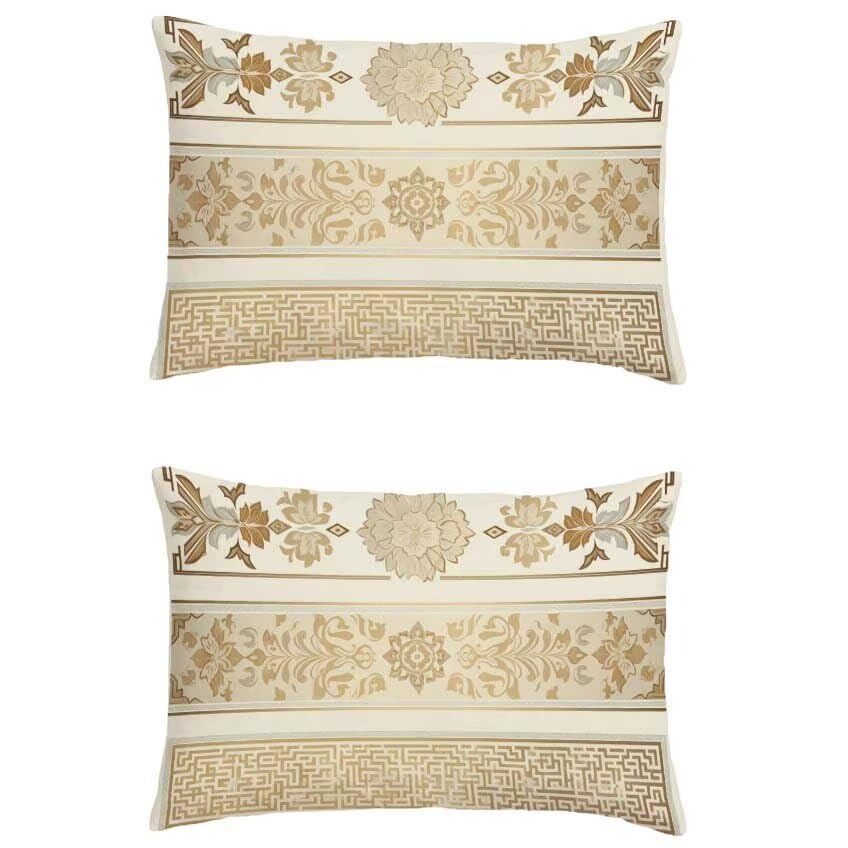 Housse de coussin de jardin beige 70x90 lin imperméable pour votre salon de terrasse