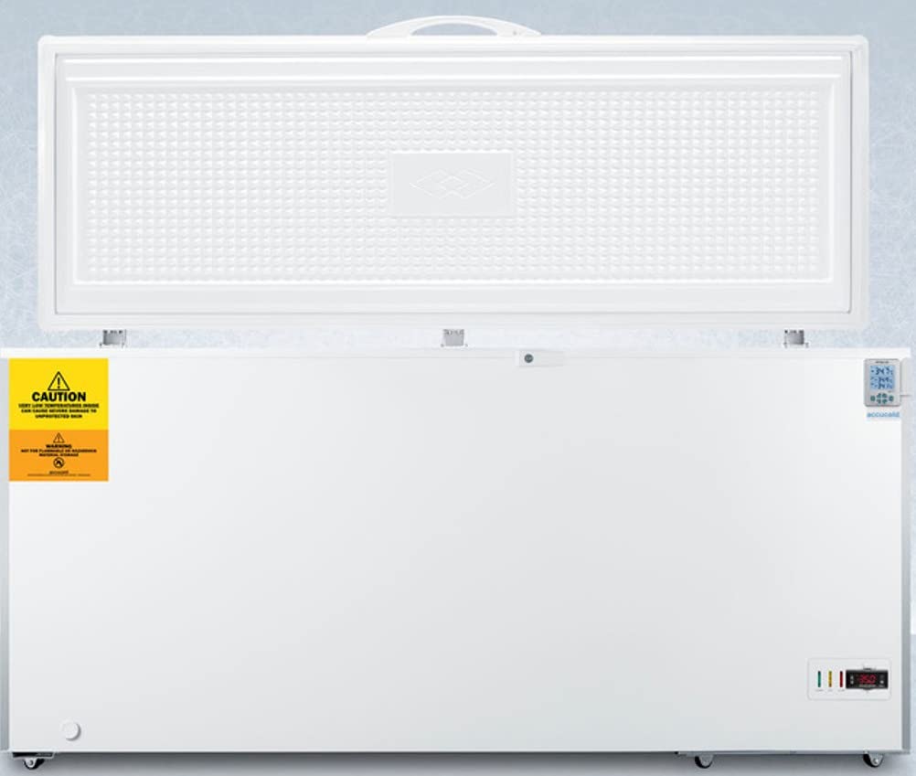Summit Appliance VLT184-35ºC Laboratory 17.2 Cu.Ft. Chest Freezer with Stainless Steel Corner Guards, NIST Calibrated Thermometer, Manual Defrost, Digital Controls with Alarm and Lock on Fridge.com