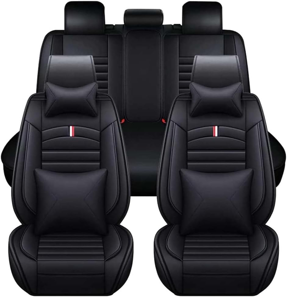 Housses de siège Mitsubishi Pajero V97 7 places en cuir respirant noir