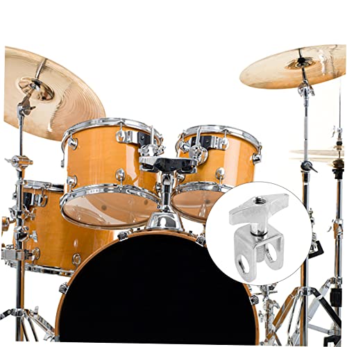 Abaodam 2 piezas soporte de Cowbell para percusión, abrazadera de montaje para batería miniatura 6