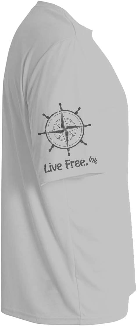 Nautical Compass Men's Short-Sleeve Solar Performance Shirt