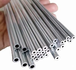 Dia 3/4/5/6mm 6061 Aluminum Tube Small Diameter AL Capillary Pipe Length 24cm /49cm (Size : 49cm 5Pcs, Color : OD 6 x ID 2mm)