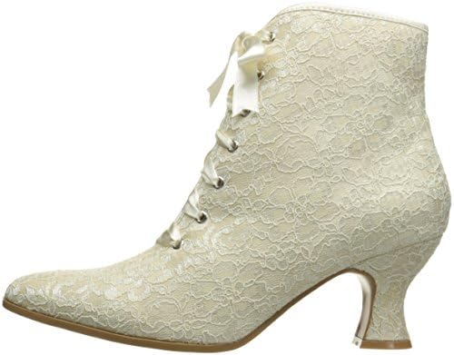 Ellie Shoes Women's 253-elizabeth Ankle Bootie, White, 7 M US | Image 7