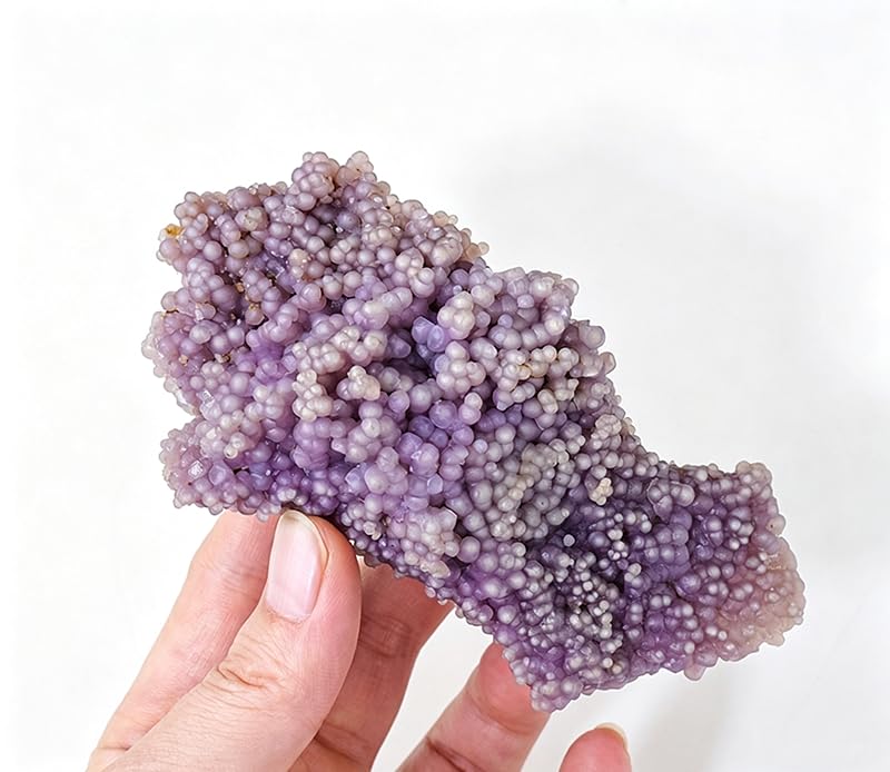 NIBHZ Natürliches Traubenachat-Mineralkristallexemplar