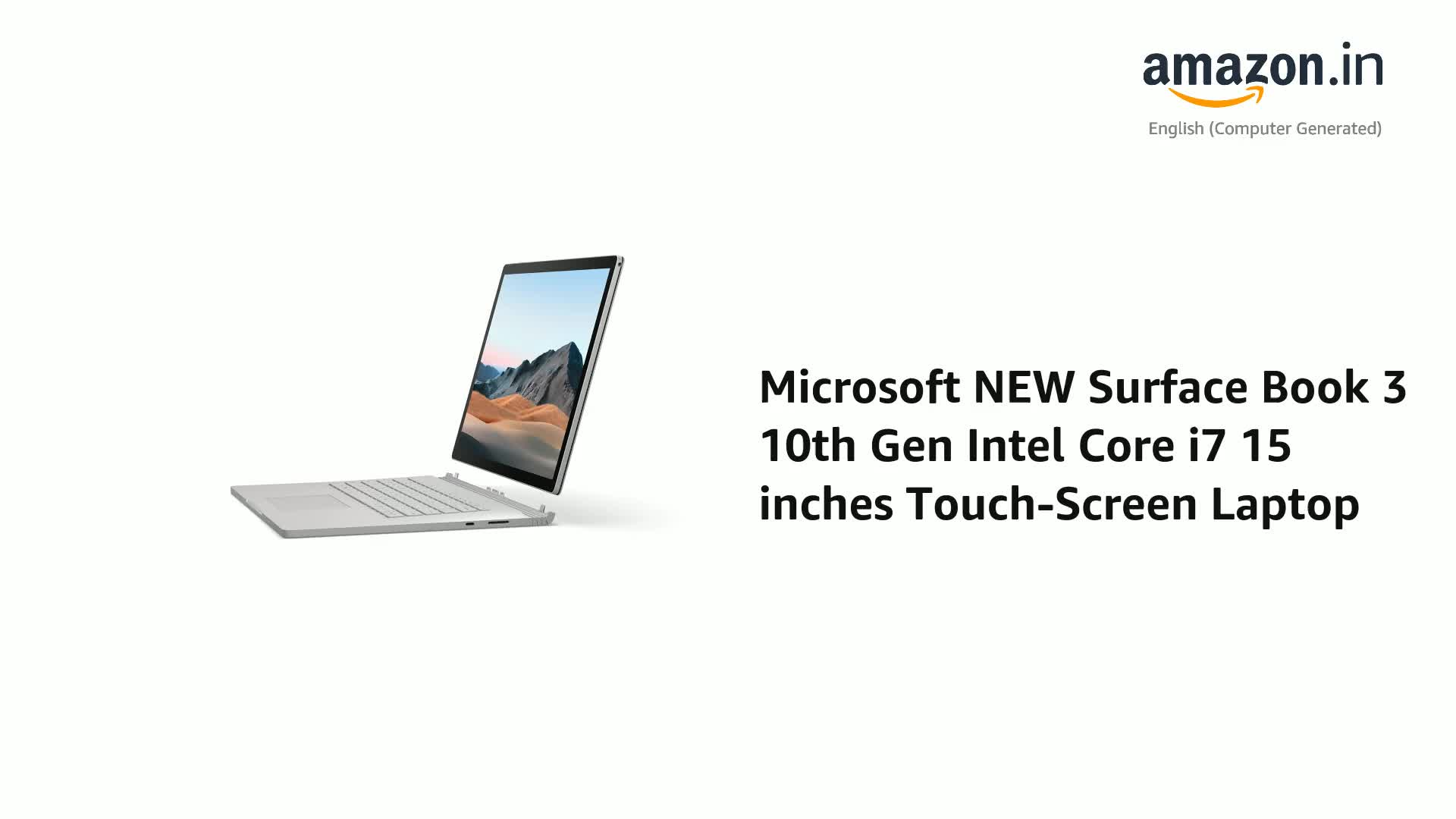 Microsoft NEW Surface Book 3 10th Gen Intel Core i7 15 inches