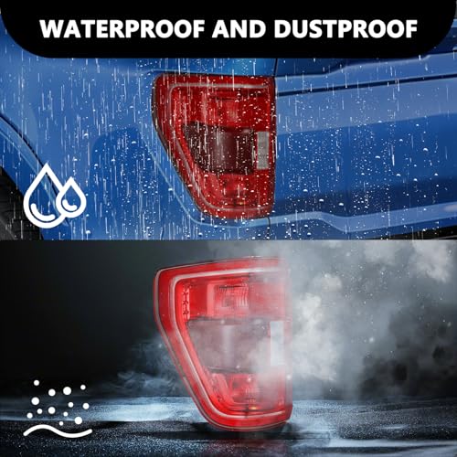 Image of Aosky Halogen Tail Light Assembly Compatible with 2021-2023 Ford F150 XLT Tremor with Blind Spot Rear Taillight Brake Signal Lamp LH (Left Driver Side)