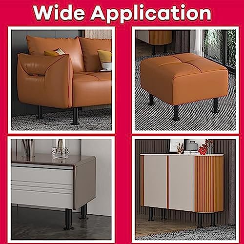 Nvanvmm 4Pcs 4Pcs Upgraded Metal Adjustable Furniture Legs 4.72-7.08 Inch Replacement Parts Legs for Bed Sofa Cabinet Couch Dresser Table B - Image 4