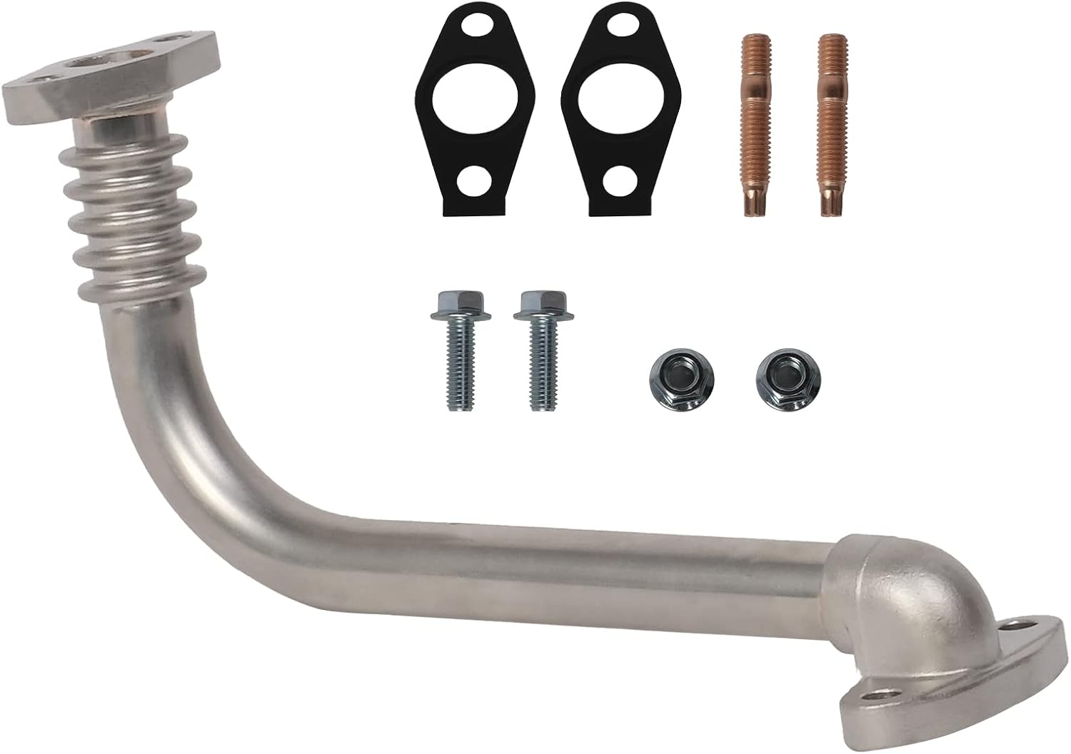 CARSTY Turbo Oil Return Drain Line Kit for 6.6L LLY, LBZ