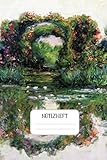 Notizheft: Impressionisten Punktraster Notizbuch Claude Monet Der Rosenbogen in Giverny Design Heft für Notizen Lettering Skizzen - ein Kreatives Geschenk für Kunstliebhaber