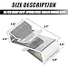 CZC AUTO 50PCS Trailer Frame Wire Clips - Frame Mount Light Wiring Clips for Boat Trailer