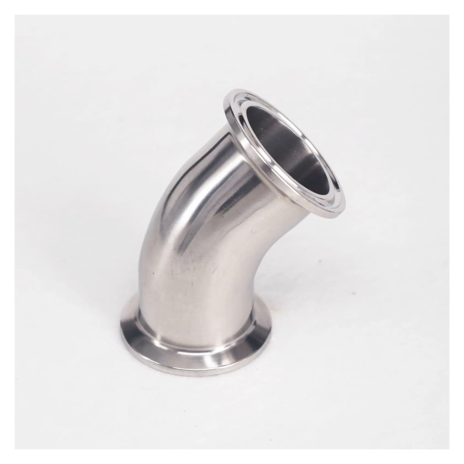 MQXFCZUX Fit Tube O.D 38mm Tri Clamp 1.5" 304 Stainless Steel 45 Degree Elbow Ferrule Pipe Fitting MQXFCZUX