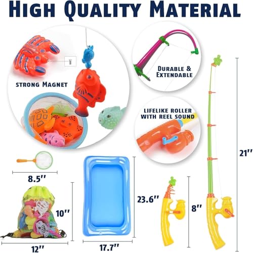 image for CozyBomB™ Magnetic Fishing Toys Game Set for Kids | Water Table Bath