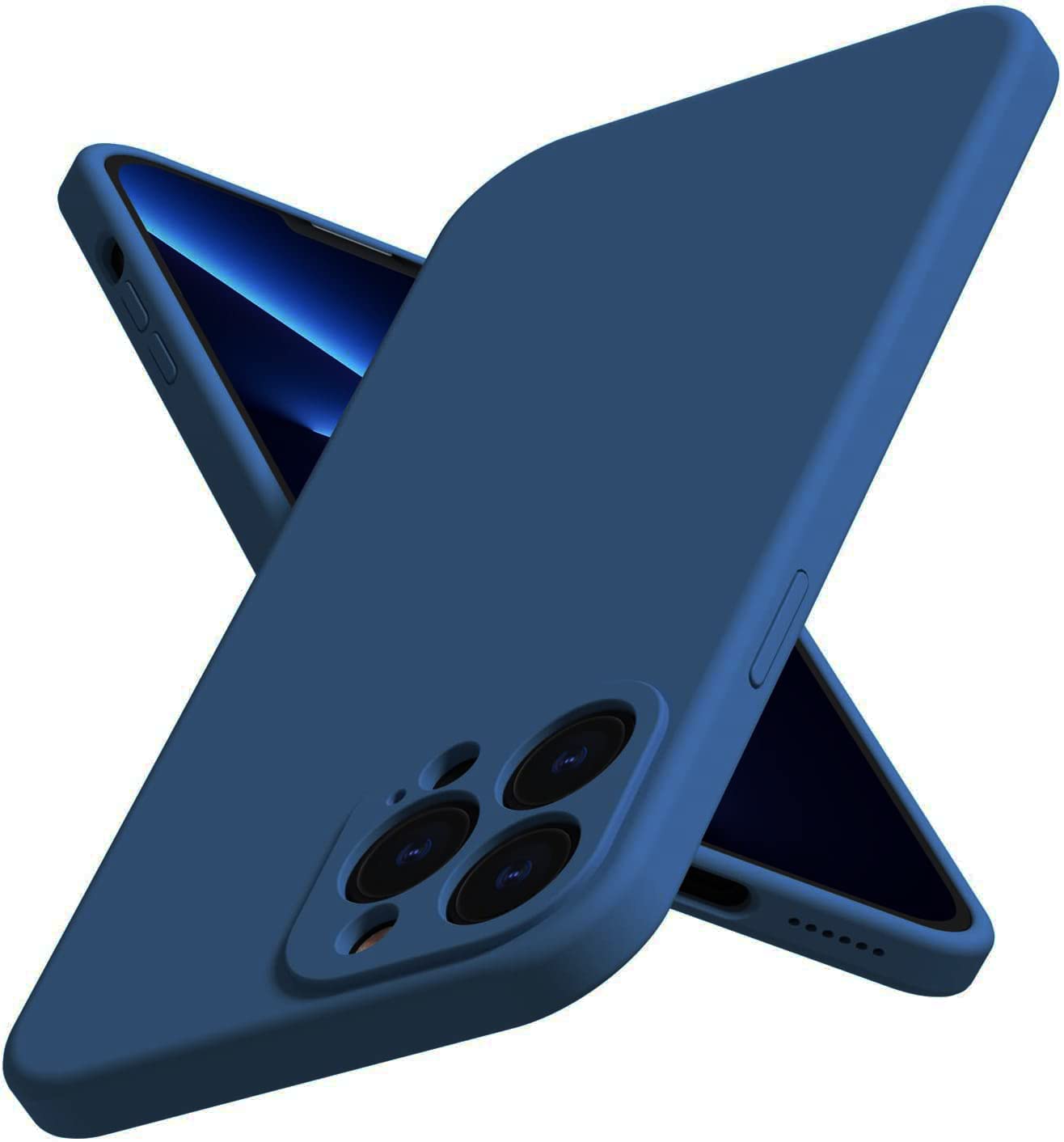 EGOTUDE Silicon Soft Case Camera Protect Microfiber Lining Cover for iPhone 13 Pro (Blue) (B09SZM3LC2) Amazon Price History, Amazon Price Tracker