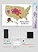 JARLINK Scratch Off USA Map Poster, 12x17 inches United States Map with Unique Accessories Set, Personalized Travel Poster, Gift for Travelers
