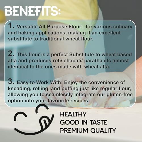 Image of ZERO - G Gluten Free Lite Flour (1.25 Kg) + Zero-G Makki Roti Flour (500G) - Sorghum (Jowar) Atta For Perfect Rotis, Gluten-Free Makki Roti Flour Blend|All Purpose Gluten-Free Flour|High Dietary Fiber