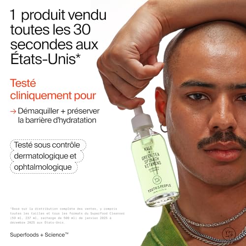 Nettoyant visage pH équilibré Youth To The People pour démaquillage doux peau sensible - 2