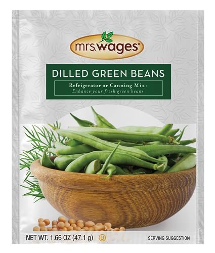 Mrs. Wages Dilled Green Beans Refrigerator or Canning Mix | Quick and Easy | Simple-To-Use | Perfect...