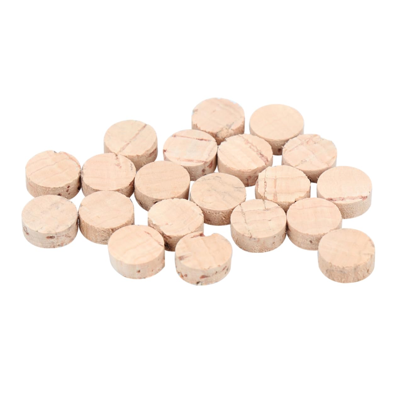 BESPORTBLE 20pcs Saxophone Cork Mats for Brass Instruments Light Spit Value Cork Pads Durable and Odorless for Oboe and Clarinet Repair Accessories