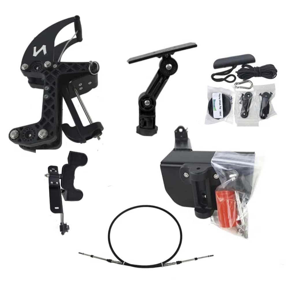 NuCanoe QuickConnect Mounting System Installation Kits for EPS Trolling Motors (For NuCanoe Flint, Foot Steering)