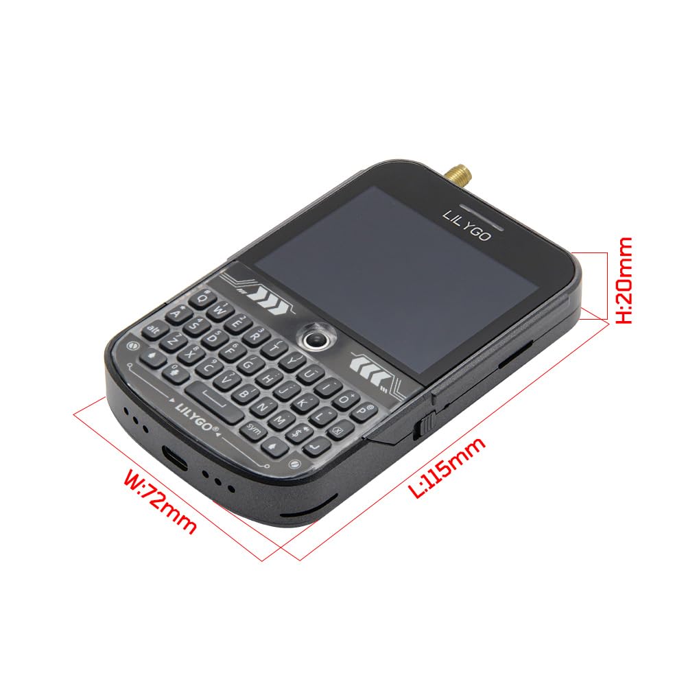 LILYGO T-Deck Plus ESP32-S3 LORA-89 SX1262 GPS pantalla 2,8 pulgadas TTGO placa de desarrollo placa de desarrollo antena externa correa ABS carcasa