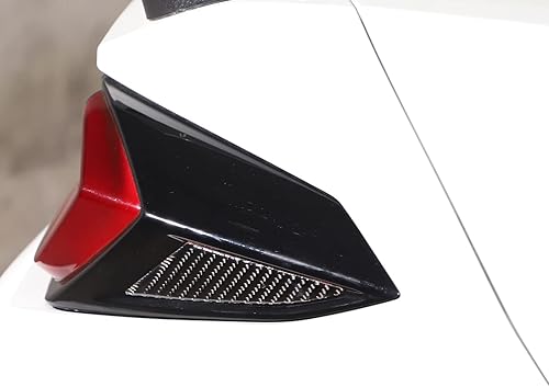 Miniatura 5 de Adhesivo triangular de fibra de carbono real para luz trasera trasera compatible con Chevrolet Corvette C8 2020-2023, accesorios de moldura de