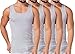 Produktbild BestSale247 4er Pack Herren Classic Unterhemd -Tank Top - Supergekämmte 100% Baumwolle(Grau-Melange, 5 | M)